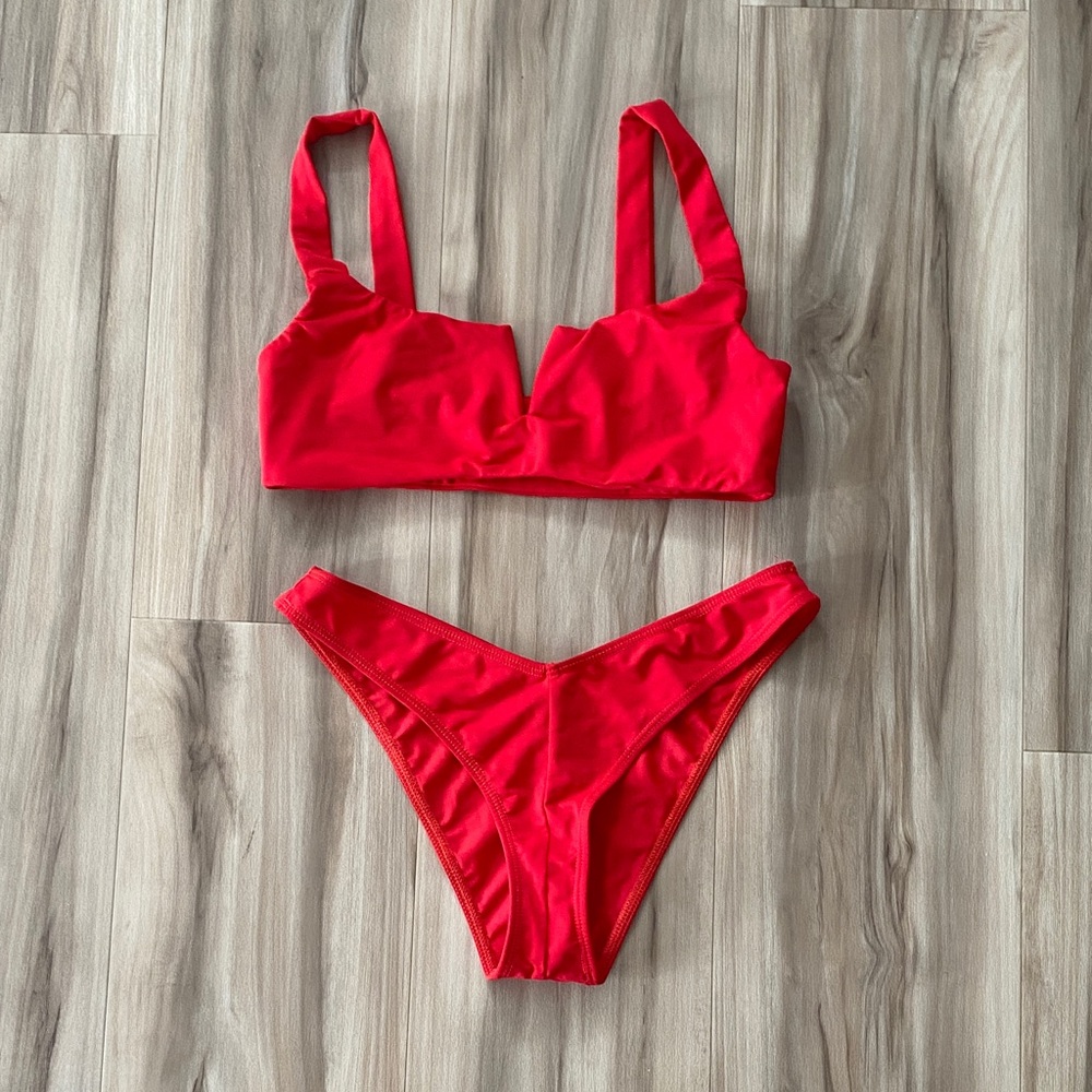 Reformation XS red bikini